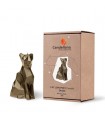 BOUGIE CHAT ORIGAMI BRASS 35H 18X10X7.6