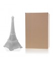 BOUGIE TOUR EIFFEL SILVER 70H 33X14.5X14.5