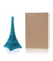 BOUGIE TOUR EIFFEL BLEU METAL 70H 33X14.5X14.5