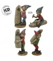 ELFE ET MENHIR  SET DE 4 ASS. H.12.5CM