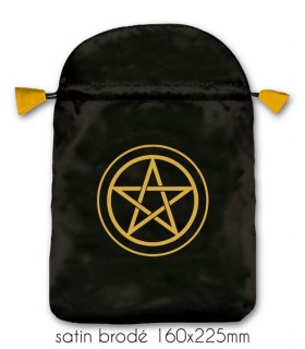 POCHETTE POUR TAROT SATIN "PENTACLE"