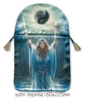 POCHETTE SATIN POUR JEU TAROT "SACRED PRIESTESS"