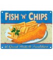 PLAQUE 15X20 FISH "N" CHIPS C3