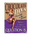 PLAQUE 15X20 CHOCOLATE DIVA C3