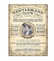 PLAQUE 15X20 GENTLEMANS CLUB C3