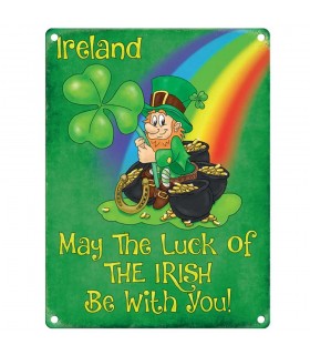 PLAQUE 15X20 LUCK OF THE IRISH C3