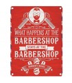 PLAQUE 15X20 BARBER SHOP RULES C3