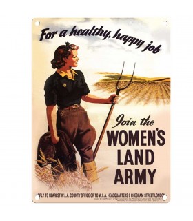 PLAQUE 15X20 JOIN THE WOMEN'S LAND ARMY C3