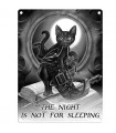 PLAQUE 15X20 NIGHT NOT FOR SLEEPING C3