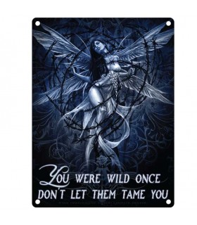 PLAQUE 15X20 YOU WERE WILD ONCE...C3