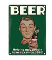 PLAQUE 15X20 BEER UGLY C3