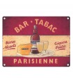 PLAQUE 30X40 BAR TABAC PARISIENNE C2