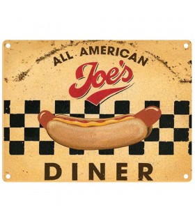 PLAQUE 30X40 JOE'S DINER C2