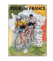 PLAQUE 30X40 TOUR DE FRANCE CARTE C2