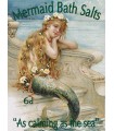 PLAQUE 30X40 MERMAID BATH SALTS C2