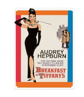 PLAQUE 30X40 AUDREY HEPBURN BREAKFAST C2