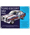 PLAQUE 30X40 ESCORT MKII RALLYE C2