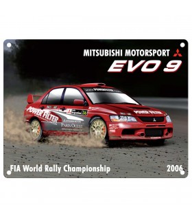 PLAQUE 30X40 MITSUBISHI EVO 9 C2