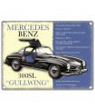 PLAQUE 30X40 MERCEDES GULLWING C2