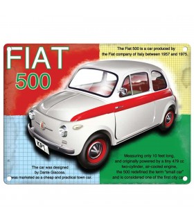 PLAQUE 30X40 FIAT 500 C2