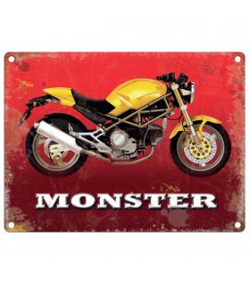 PLAQUE 30X40 MOTO MONSTER C2