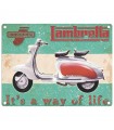 PLAQUE 30X40 LAMBRETTA C2