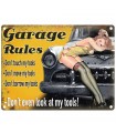 PLAQUE 30X40 GARAGE RULES C2