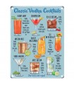 PLAQUE 30X40 CLASSIC VODKA COCKTAILS C2