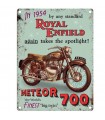 PLAQUE 30X40 1954 ROYAL ENFIELD C2