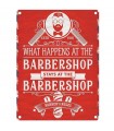 PLAQUE 30X40 BARBER SHOP RULES C2