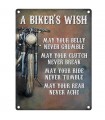 PLAQUE 30X40 A BIKER'S WISH C2