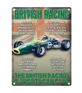 PLAQUE 30X40 BRITISH RACING C2