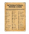 PLAQUE 30X40 MORSE CODE C2