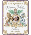 PLAQUE 30X40 JUBILE PLATINE ELIZABETH II C2