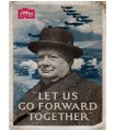 PLAQUE 30X40 CHURCHILL LET US GO C2