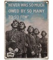 PLAQUE 30X40 CHURCHILL SO MANY TO SO FEW C2