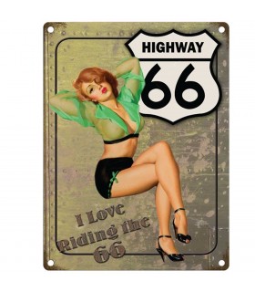 PLAQUE 30X40 HIGHWAY 66 C2