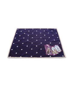 TAPIS TAROT MOON & STARS 80X80