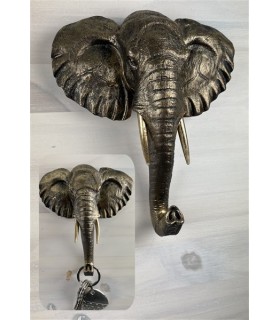 PATERE BUSTE ELEPHANT 14.5X12.5X4.5 C3