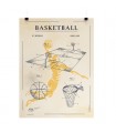 AFFICHE BASKETBALL RETRO 30X40