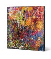 TABLEAU POLLOCK ROUGE 100X100