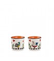 SET 2 TASSES EXPRESSO ORANGE 90ML C2