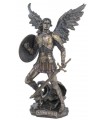 ARCHANGE ST MICHEL AU DEMON 18X14.5X32.5