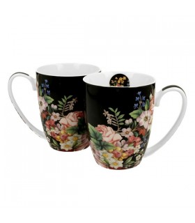 SET 2 MUGS 380ML VINTAGE FLOWERS C2