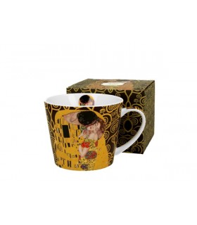 MUG 610ML KLIMT THE KISS BROWN C4