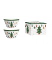 SET 2 BOLS 14CM PORCELAINE AROUND CHRISTMAS TREE