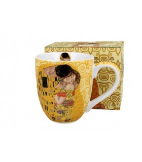 MUG 1000ML KLIMT THE KISS ECRU C3