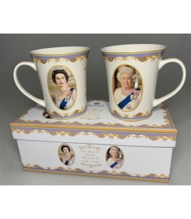 MUG REINE ELIZABETH II 300ML SET DE 2