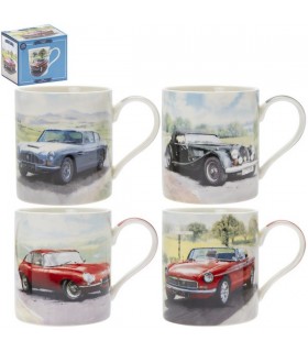 MUG VOITURES CLASSIC 300ML SET DE 4