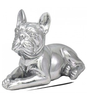 CHIEN BULLDOG FRANCAIS SILVER ART 23X11X16